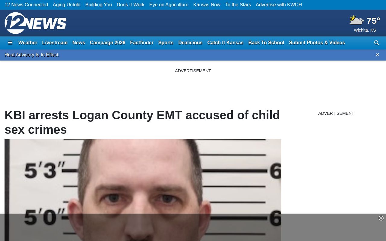 KWCH Logan County arrest news example with agency-sourced reporting