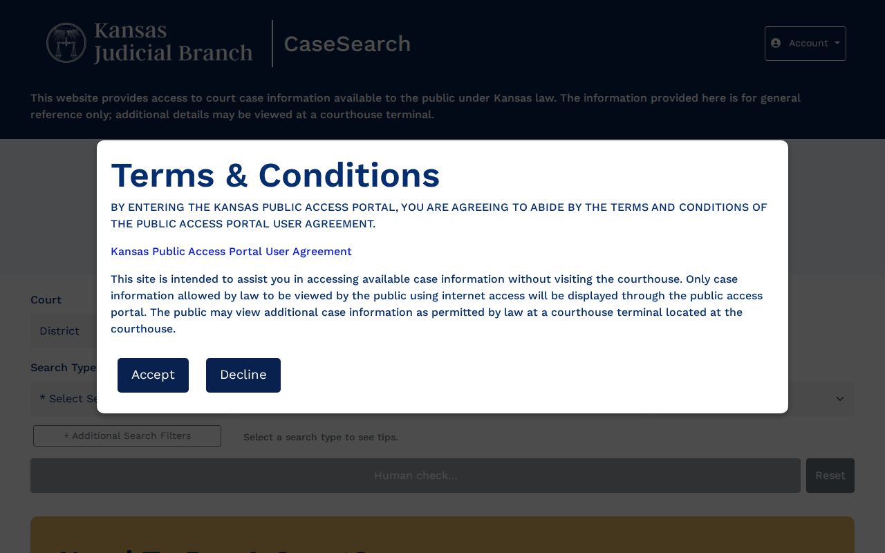 Logan County arrest court record search interface